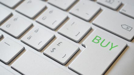 Tietokoneen näppäimistö.