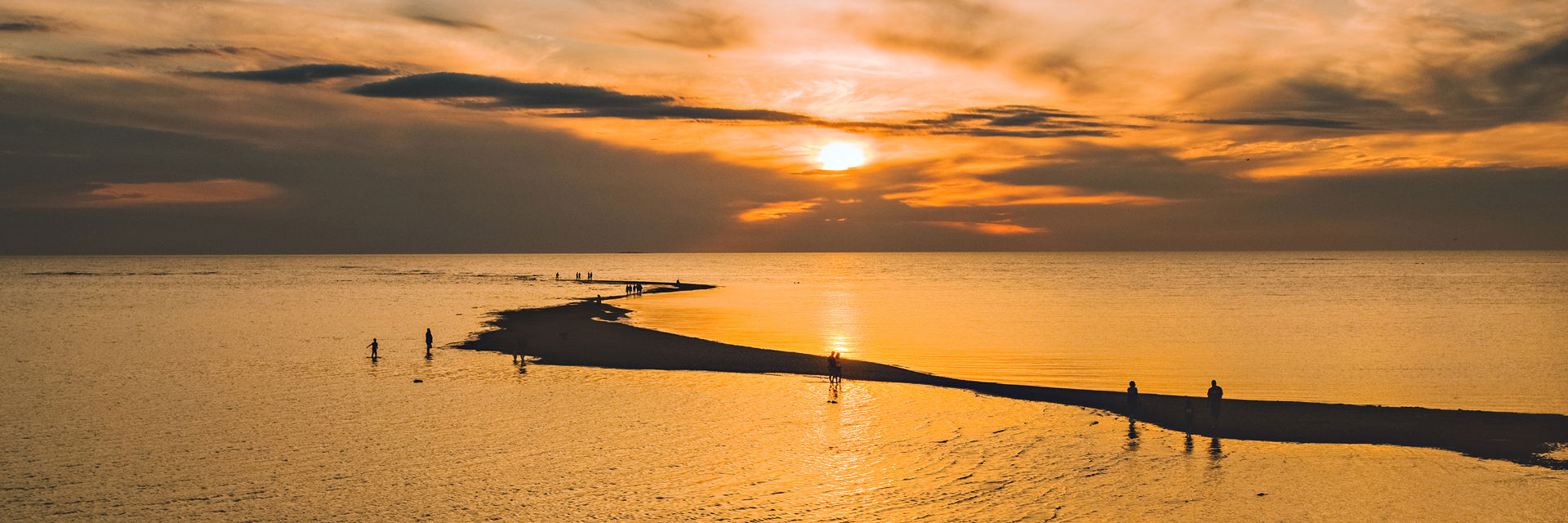 Beautiful sunset in Kalajoen Hiekkasärkät
