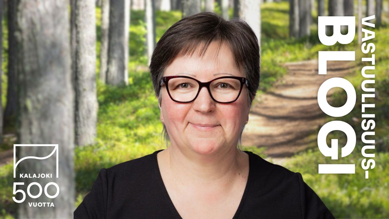 Vastuullisuusblogin kirjoittaja Paula Kumpula. Kalajoki 500.