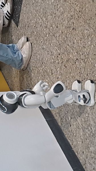humanoid robot on a floor