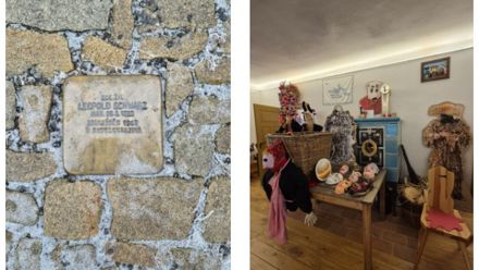 remember stone and some Christmas decorations