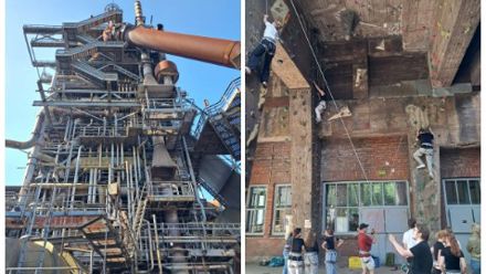 industrial tower and climbing