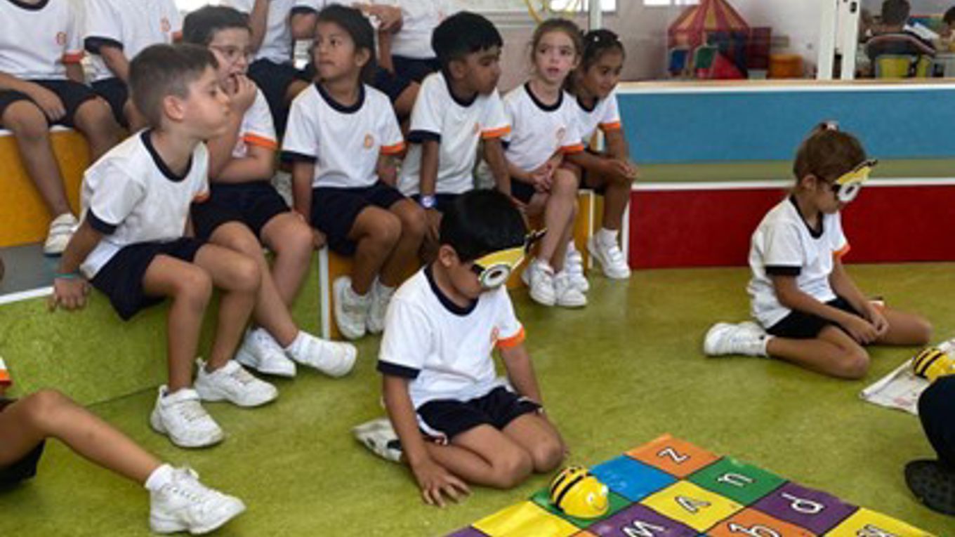 Students at a robotics laboratory