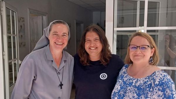 Teachers facing camera