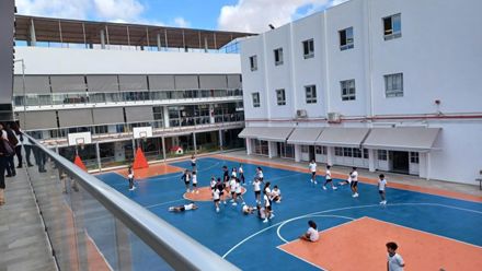 School sports yard