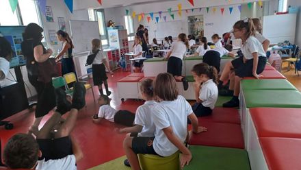 Students in a classroom