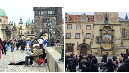 gothic towers of old town