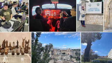 collage of the school and the class room