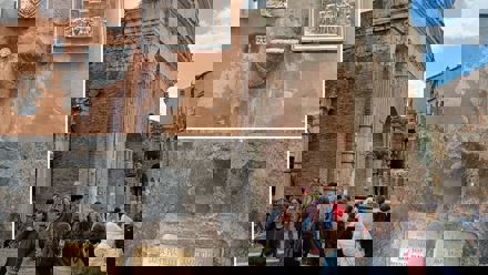 details of a jewish city in Rome