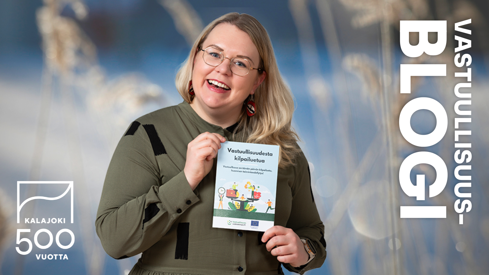 Vastuullisuusblogin kirjoittaja Anna Uusitalo. Kalajoki 500.