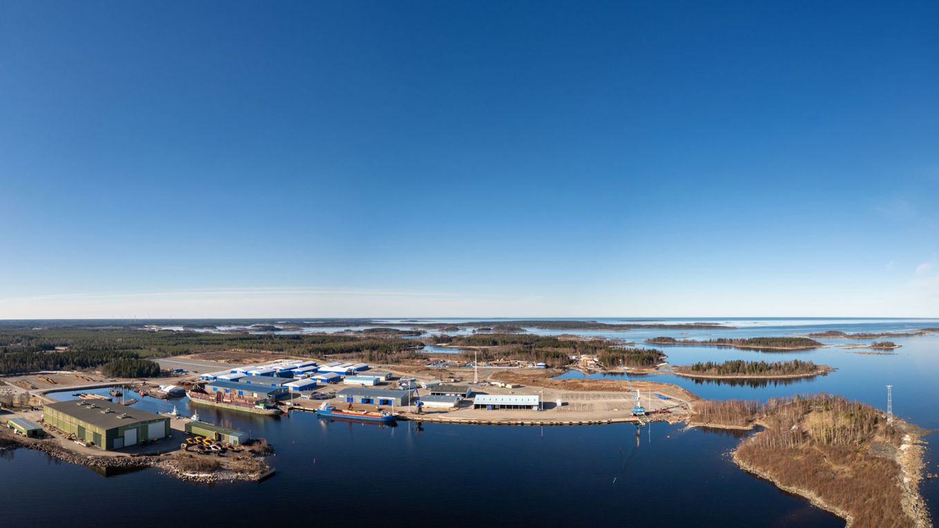 Ilmakuva Kalajoen satamasta